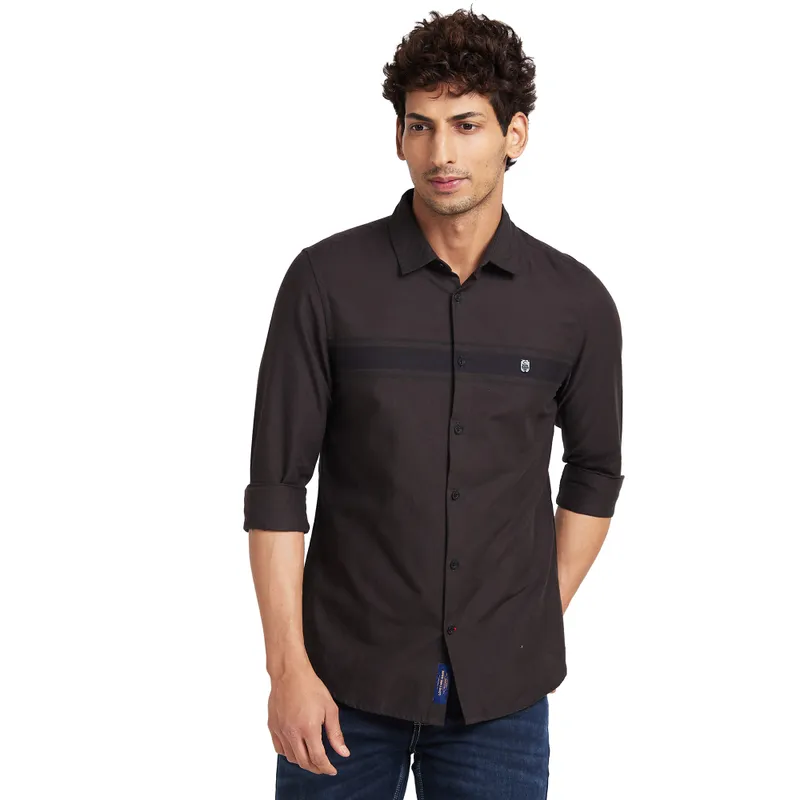 Black Regular Fit Men's Short Sleeves T-Shirt by Being Human Clothing